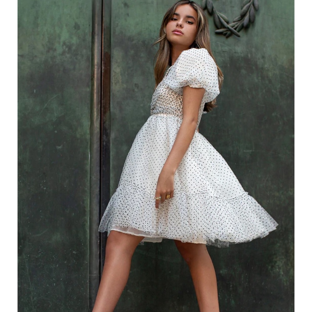 Joyfolie pockadot dress! Purchased for photoshoot but not used.